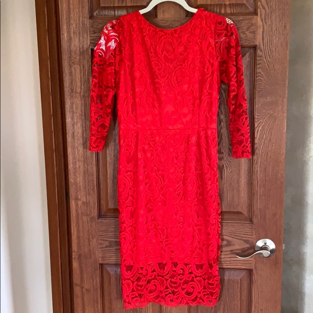 Red Lace dress